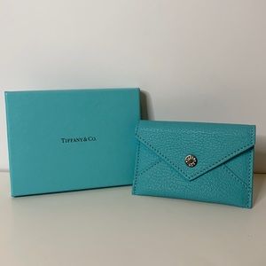 SALE NWT Tiffany&Co. Leather Envelope Card Holder